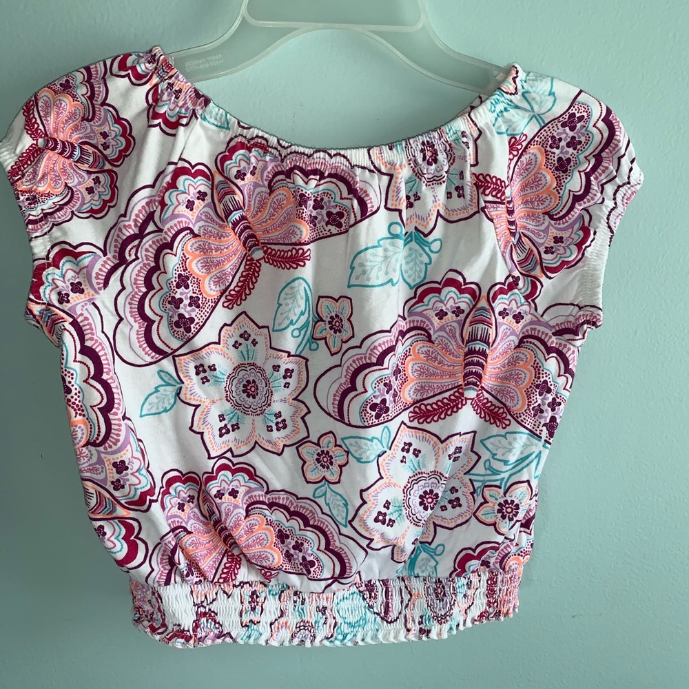 Children’s place crop floral shirt